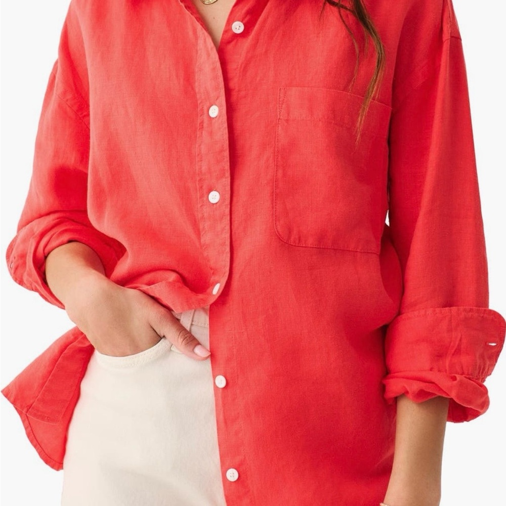 Faherty Laguna Relaxed Linen Button-Up Shirt
